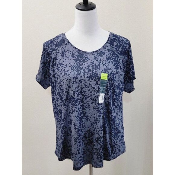 Tek Gear Essentials Set of 2 Athletic Tops Pink & Blue Lightweight NWT Size L - Picture 2 of 7